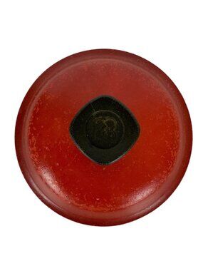 Vintage Club Aluminum Red Saucepan Lid 6 inch Cast Aluminum Heat Resistant Knob